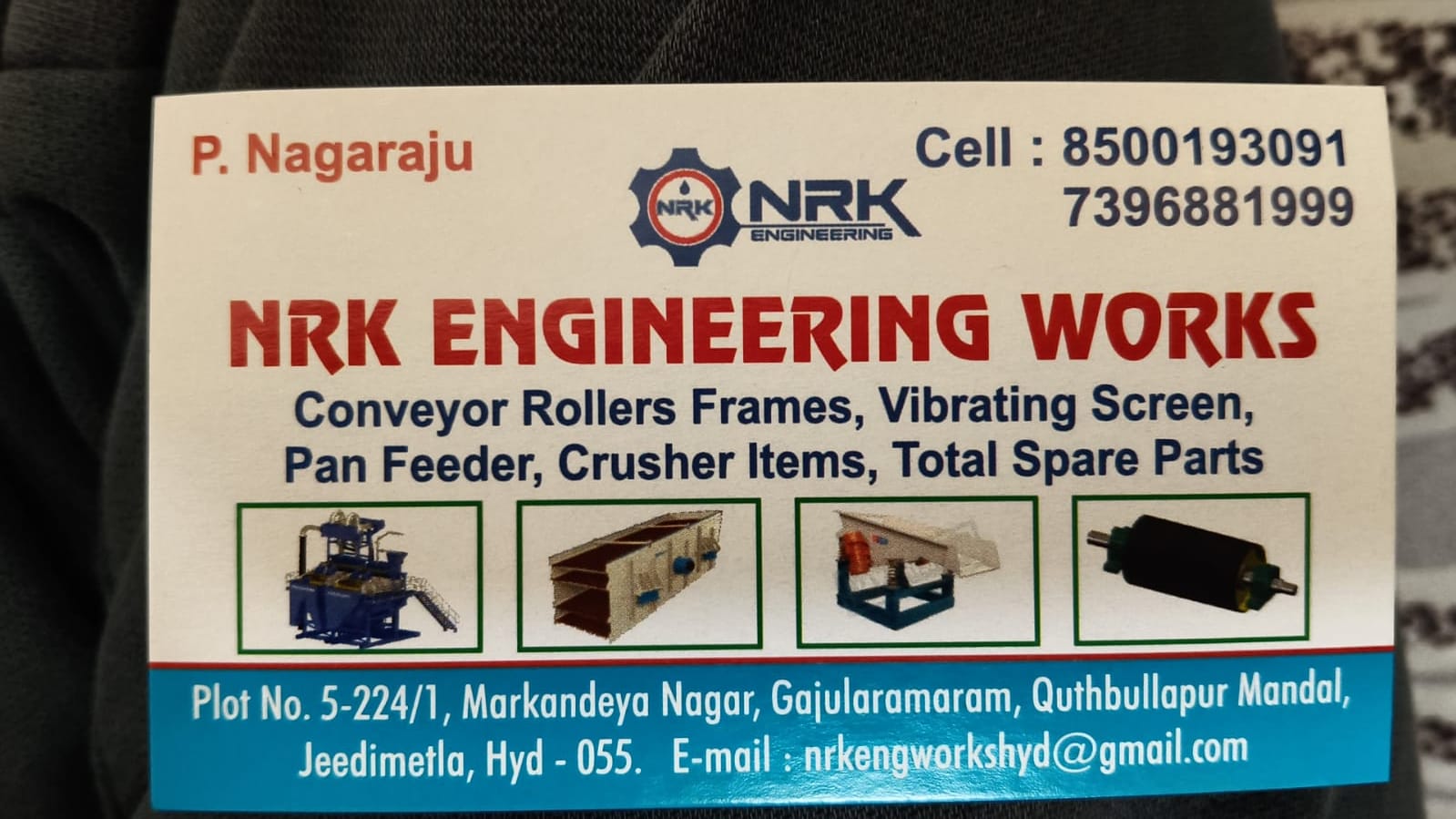NRK Engineering Works Visiting Card